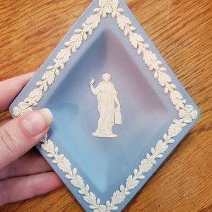 Vintage Wedgwood England Jasperware Jewelry Trinket Tray